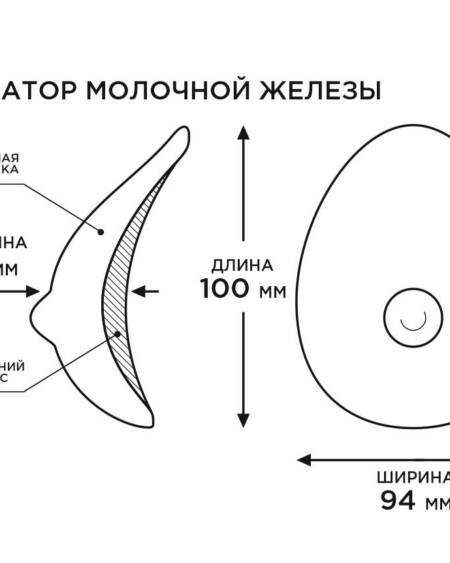 Имитатор молочной железы 4 размер Neoskin