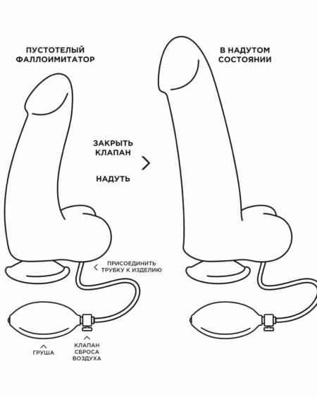 Надувной фаллоимитатор коробочная версия